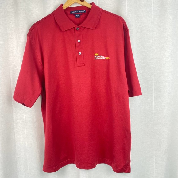 Devon & Jones Other - USC Trojans Polo Shirt Film School Cinematic Arts